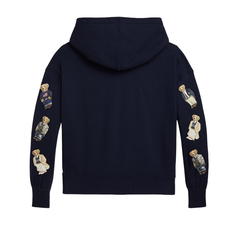 Polo Ralph Lauren Girl's Polo Bear Fleece Hoodie Refined Navy