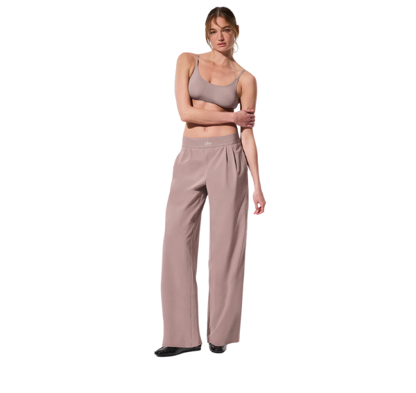alo Women's Suit Up Trouser (Regular) - Taupe