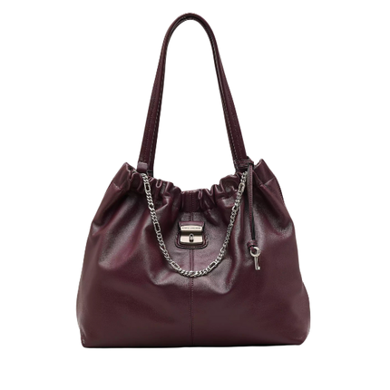 Marc Jacobs Women's The Cristina Tote Bag Dark Plum - Hemen Kargoda