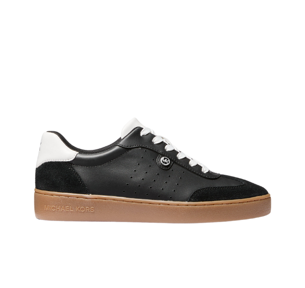 Michael Kors Women's Scotty Leather Sneaker Black - Hemen Kargoda