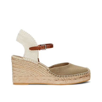 Polo Ralph Lauren Women's Robby Canvas & Jute Espadrille Hunter Olive/Lauren Tan - Hemen Kargoda