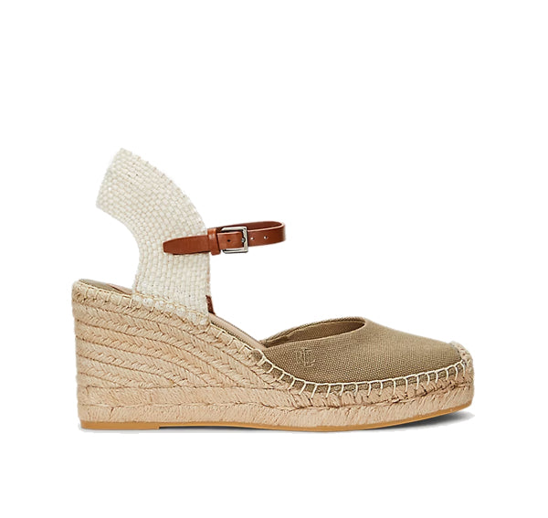 Polo Ralph Lauren Women's Robby Canvas & Jute Espadrille Hunter Olive/Lauren Tan - Hemen Kargoda