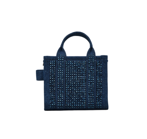 Marc Jacobs Women's The Crystal Denim Crossbody Tote Bag - Hemen Kargoda