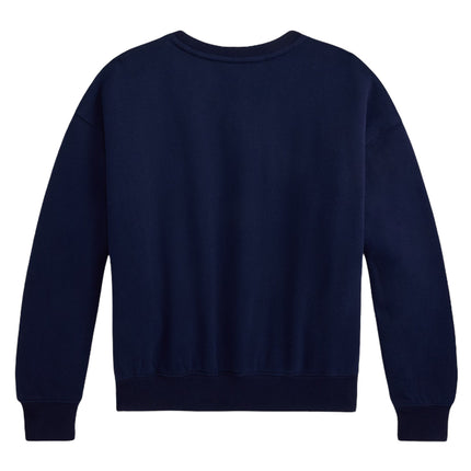 Polo Ralph Lauren Girl's Polo Bear Fleece Boxy Sweatshirt Refined Navy