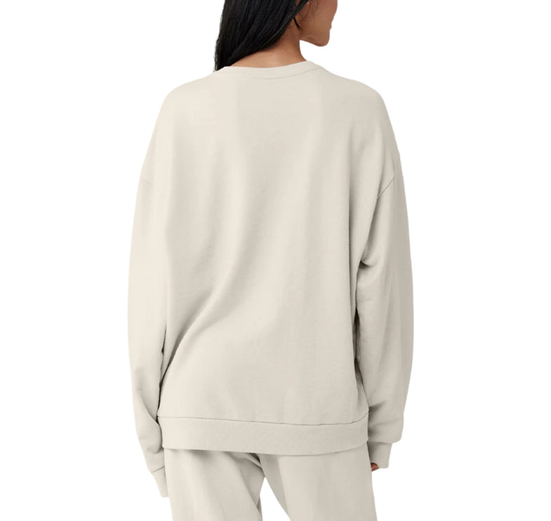 alo Women's Chill Crew Neck Pullover Bone