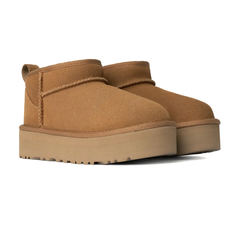 UGG Big Kids' Classic Ultra Mini Platform Chestnut - Hemen Kargoda