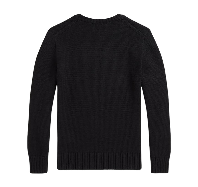 Polo Ralph Lauren Boy's Polo Bear Sweater Polo Black