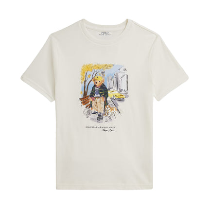 Polo Ralph Lauren Boy's Polo Bear Cotton Jersey Tee White/Multi