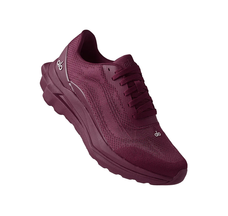 alo Unisex Runner Sneaker Burgundy