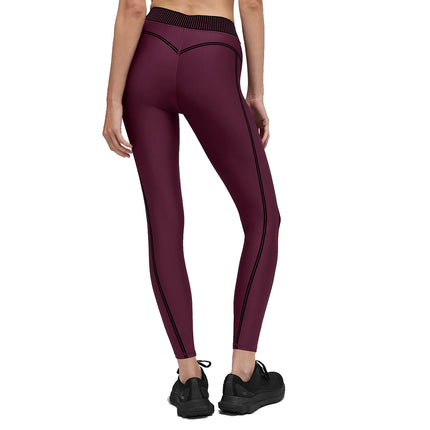 alo Women's Airlift High-Waist 7/8 Line Up Legging 24.5" Burgundy