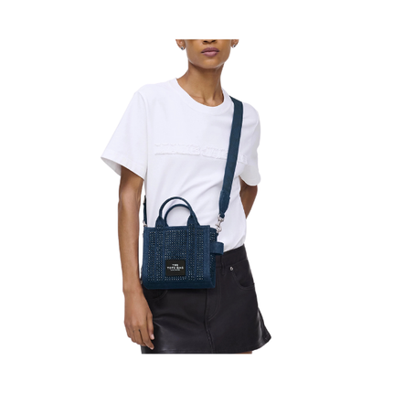 Marc Jacobs Women's The Crystal Denim Crossbody Tote Bag - Hemen Kargoda