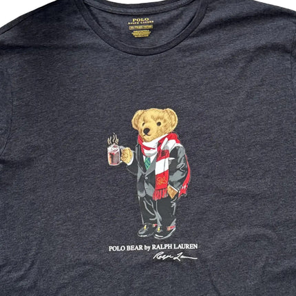 Polo Ralph Lauren Men's Polo Bear Long Sleeve T-Shirt Charcoal Grey - Hemen Kargoda