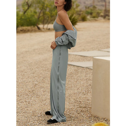 alo Women's Breezy Wide Leg Pant (Regular) Lunar Grey