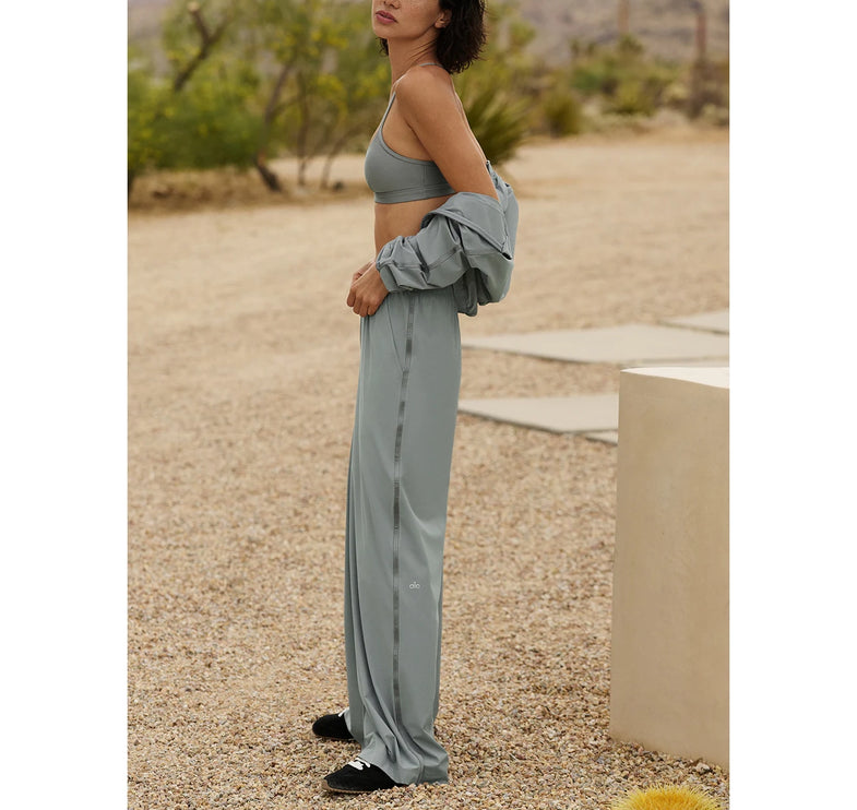 alo Women's Breezy Wide Leg Pant (Regular) Lunar Grey