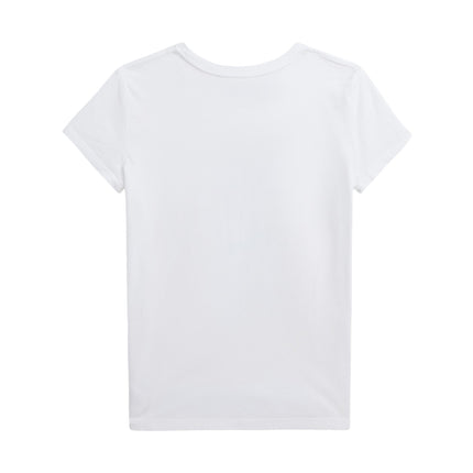 Polo Ralph Lauren Girl's Polo Bear Cotton Jersey Tee White