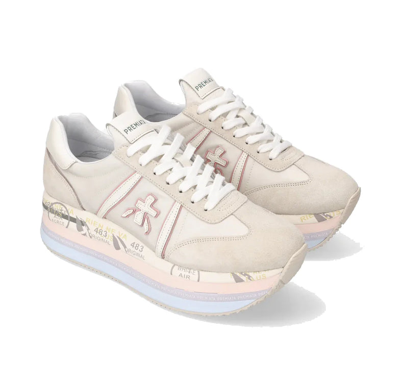 Premiata Women's Beth Sneakers Beige 6234 - Hemen Kargoda