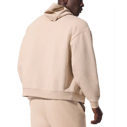 alo Men's Accolade Full Zip Hoodie Macadamia
