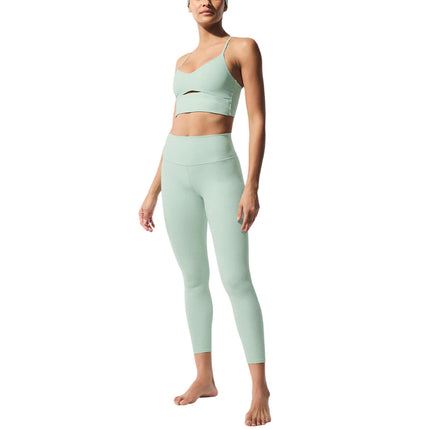 alo Women's Alosoft High-Waist 7/8 Highlight Legging Spearmint Heather