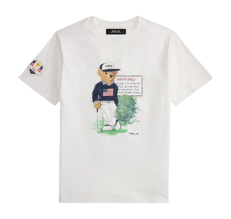 Polo Ralph Lauren Boy's U.S. Ryder Cup Polo Bear Tee Ceramic White/Multi