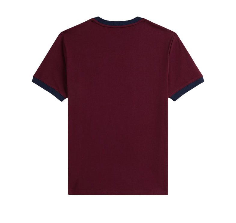 Polo Ralph Lauren Boy's Polo Bear Cotton Ringer Tee Classic Wine