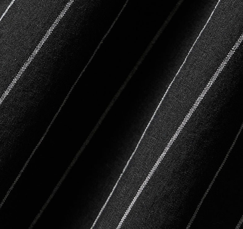 alo Women's Pinstripe Daylight Mini Skirt Black/Titanium