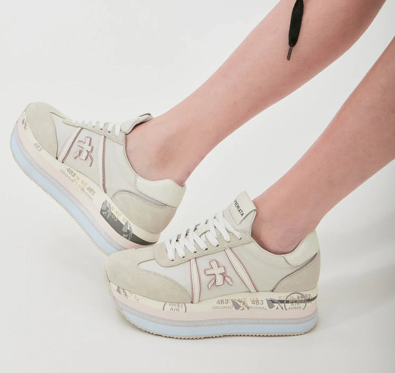 Premiata Women's Beth Sneakers Beige 6234 - Hemen Kargoda