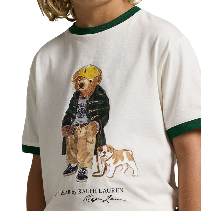 Polo Ralph Lauren Boy's Polo Bear Cotton Ringer Tee Multi