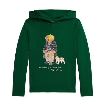 Polo Ralph Lauren Boy's Polo Bear Cotton Hooded Tee New Forest