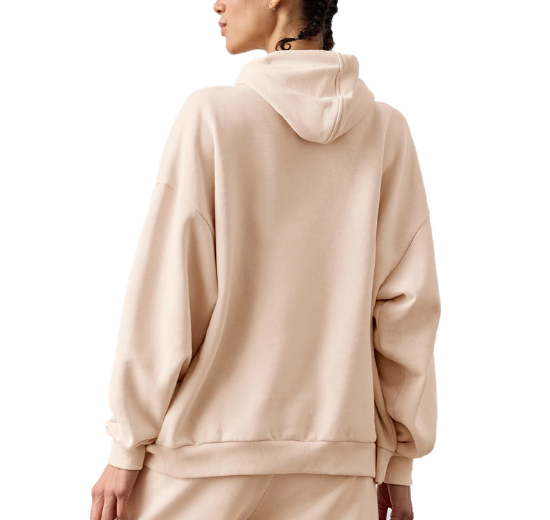 alo Women's Accolade Full Zip Hoodie Macadamia