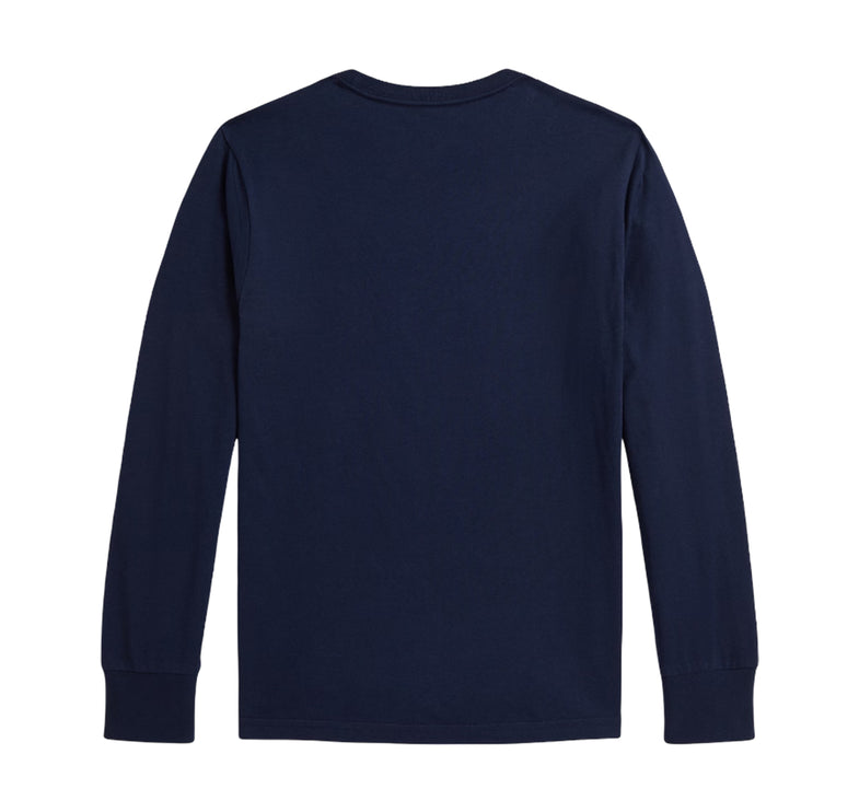 Polo Ralph Lauren Boy's Polo Bear Cotton Long-Sleeve Tee Refined Navy