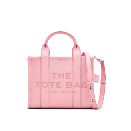 Marc Jacobs Women's The Leather Small Tote Bag Ribbon Pink - Hemen Kargoda