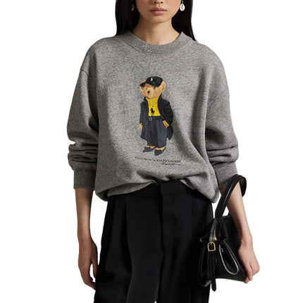 Polo Ralph Lauren Women's Polo Bear Fleece Crewneck Dark Vintage Heather