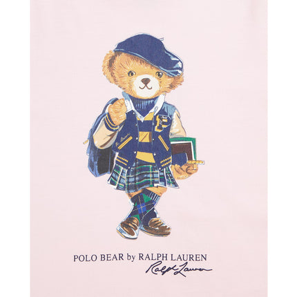 Polo Ralph Lauren Girl's Polo Bear Cotton Jersey Tee Hint Of Pink