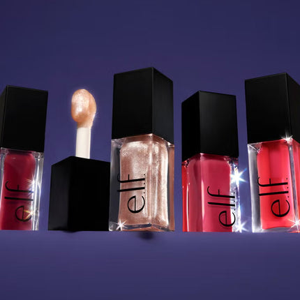 e.l.f. Glow Reviver Quad Goals Lip Oil Kit (4-Piece Set) - Hemen Kargoda