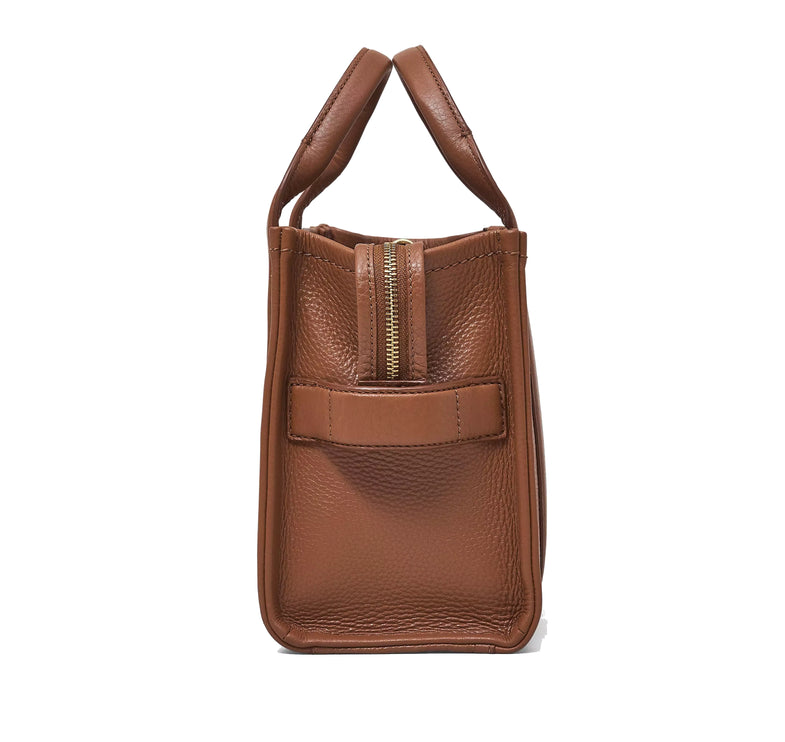 Marc Jacobs Women's The Leather Small Tote Bag Argan Oil - Hemen Kargoda