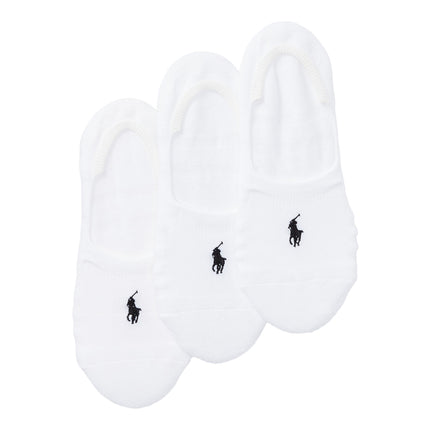 Polo Ralph Lauren Unisex Ultra-Low Sock 3-Pack White/Black
