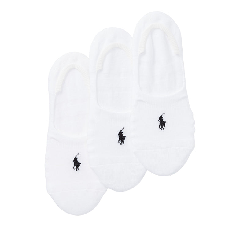 Polo Ralph Lauren Unisex Ultra-Low Sock 3-Pack White/Black