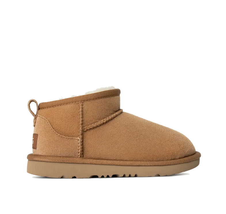UGG Big Kids' Classic Ultra Mini Chestnut - Hemen Kargoda