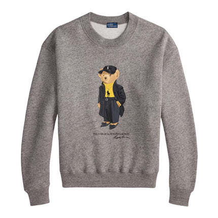 Polo Ralph Lauren Women's Polo Bear Fleece Crewneck Dark Vintage Heather