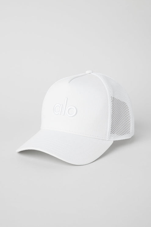 alo Men's District Trucker Hat - White/White
