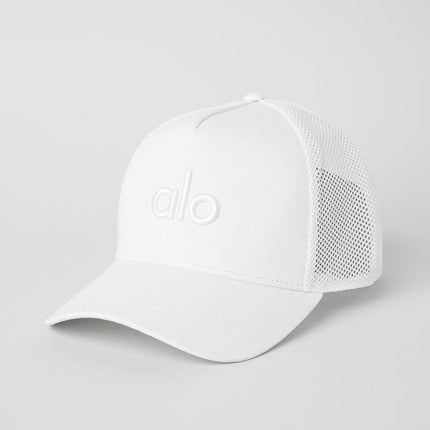 alo Women's District Trucker Hat - White/White