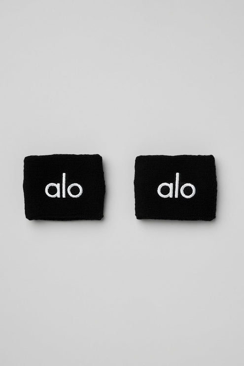 alo Women's Glow Wristband (2-Pack) - Black