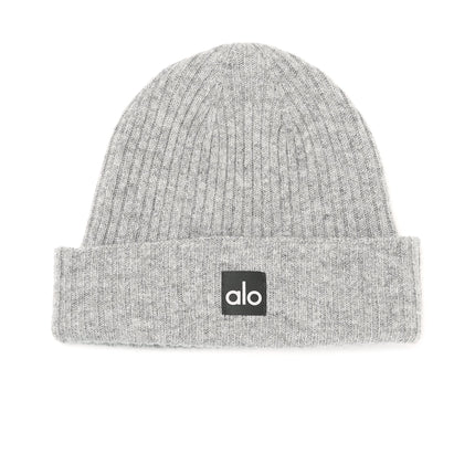 alo Men's Cashmere Beanie - Dove Grey Heather