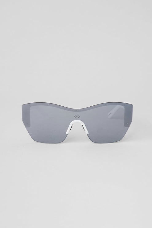alo Women's Stunner Sunglasses - Gunmetal/White
