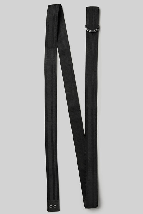 alo Women's Extra Long Yoga Strap - Black