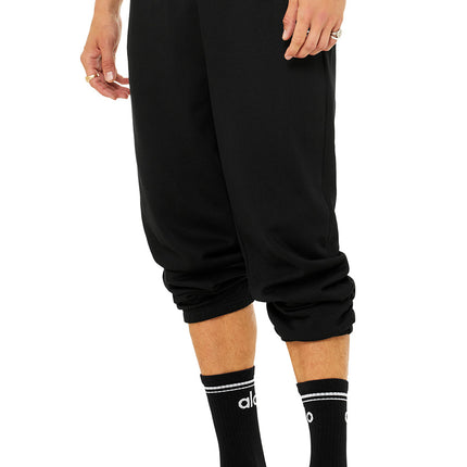 alo Men's Unisex Throwback Sock - Black/White