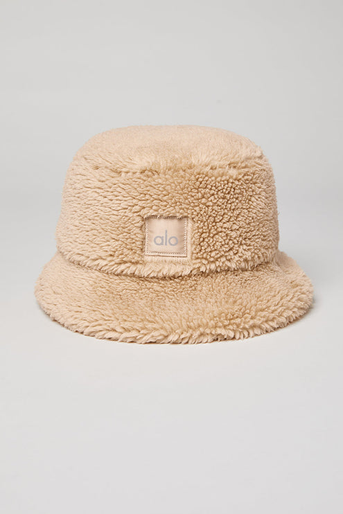 alo Women's Foxy Sherpa Bucket Hat - Camel