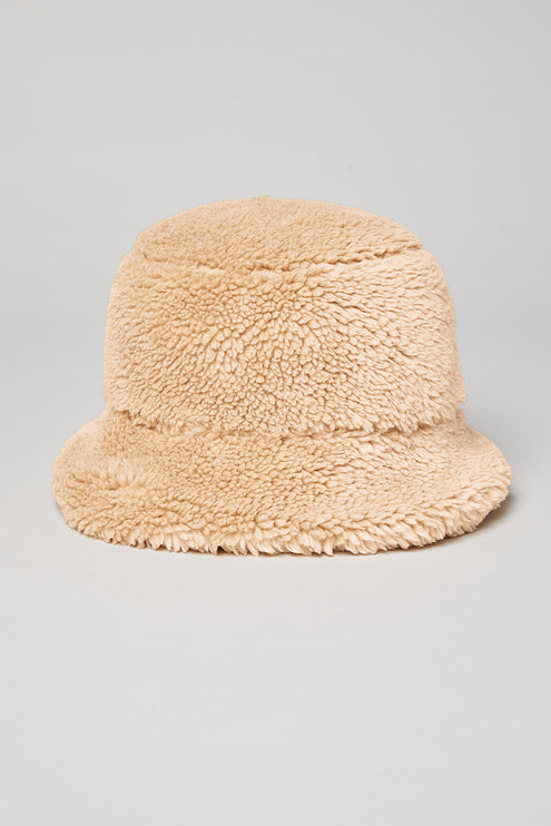 alo Women's Foxy Sherpa Bucket Hat - Camel