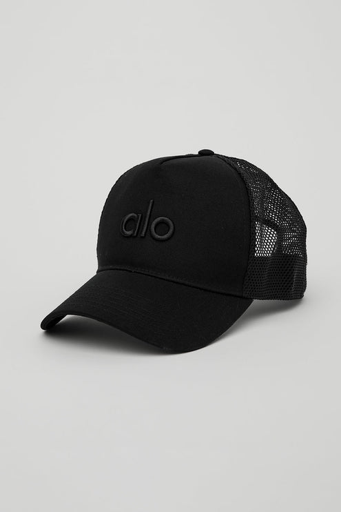 alo Women's District Trucker Hat - Black