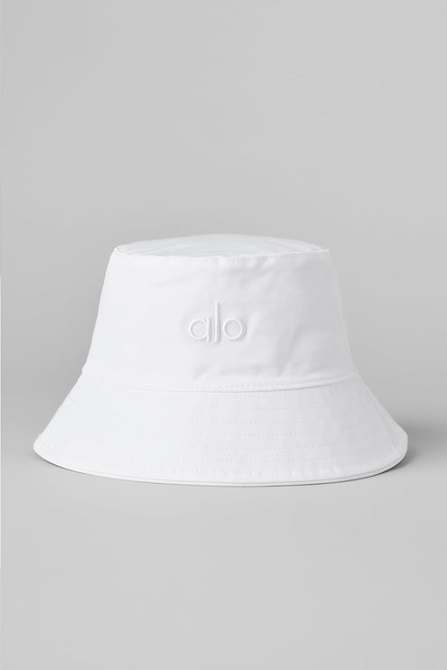 alo Men's Fundamental Bucket Hat - White